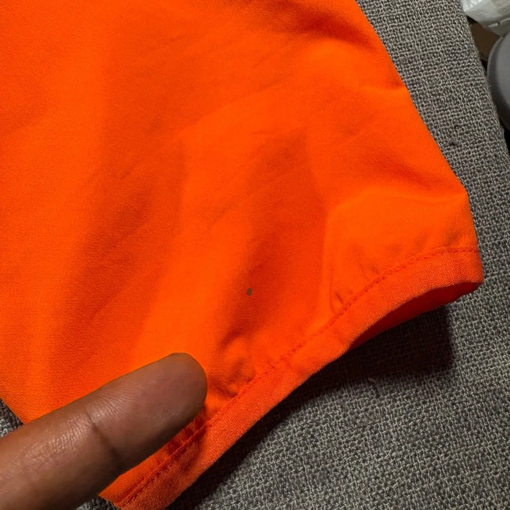 Columbia Clemson Tigers Windbreaker Jacket Mens Large Orange Hooded Full Zip